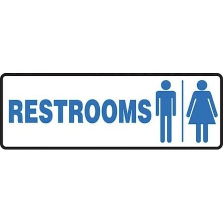 Accuform Safety Sign RESTROOMS MEN AND MRST530VA MRST530VA